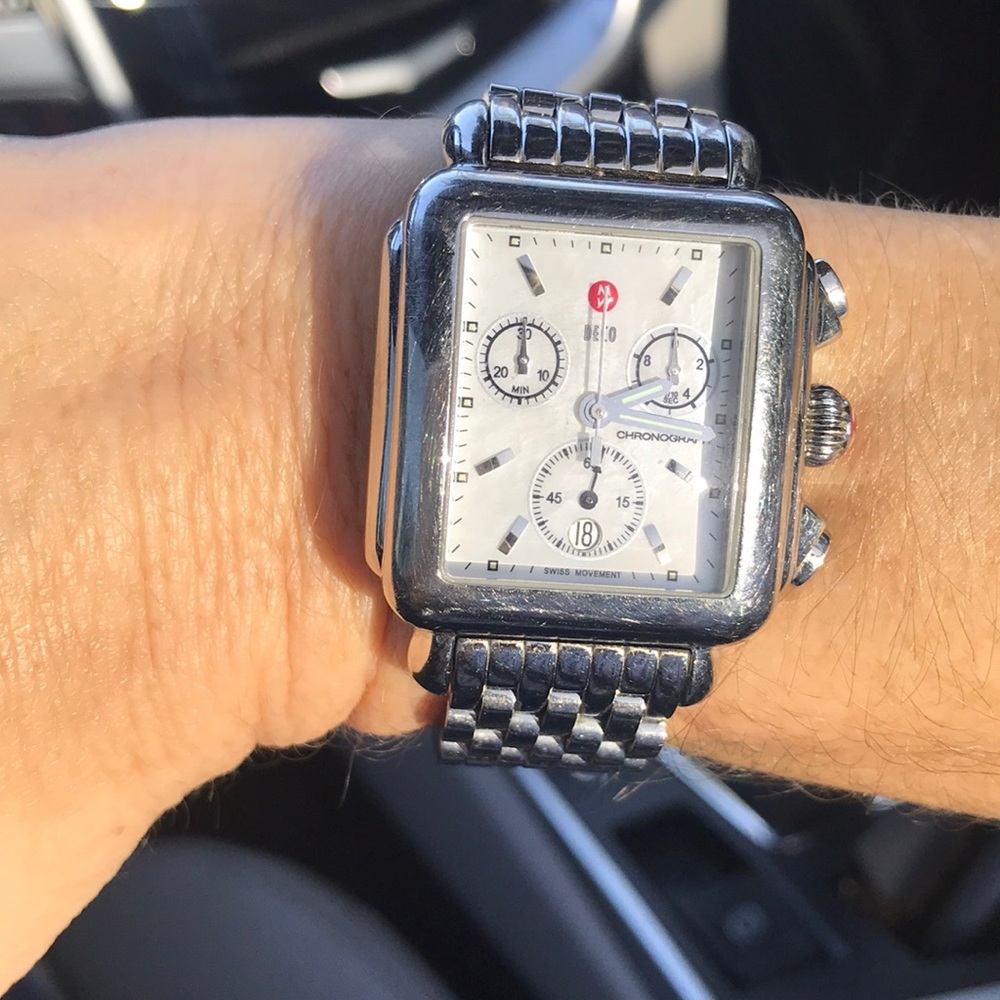 Michele Deco watch, silver